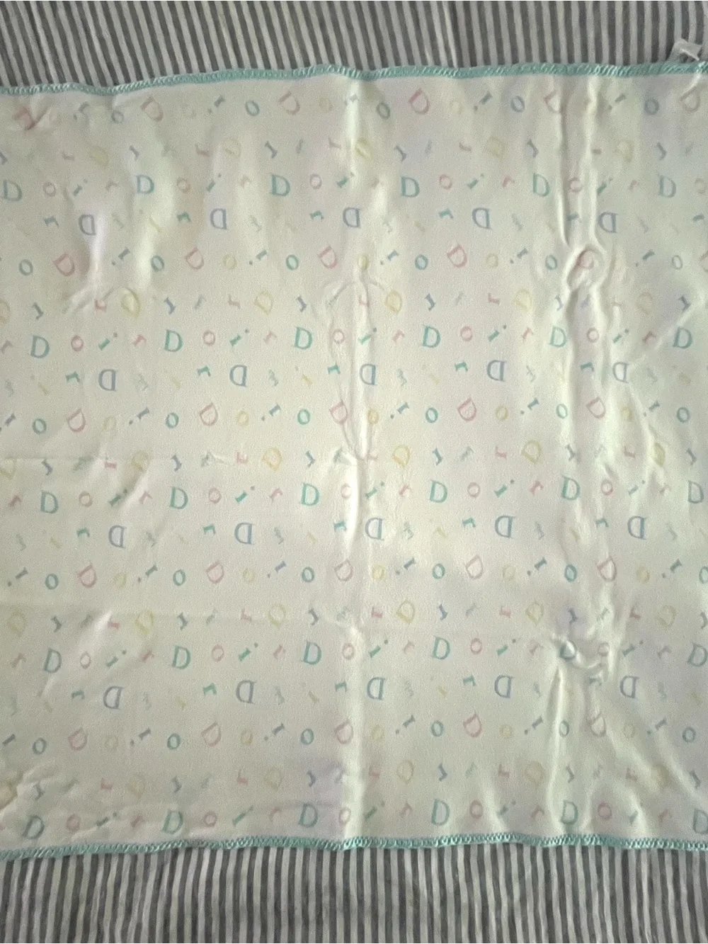 Baby Dior Receiving Crib Blanket Vintage